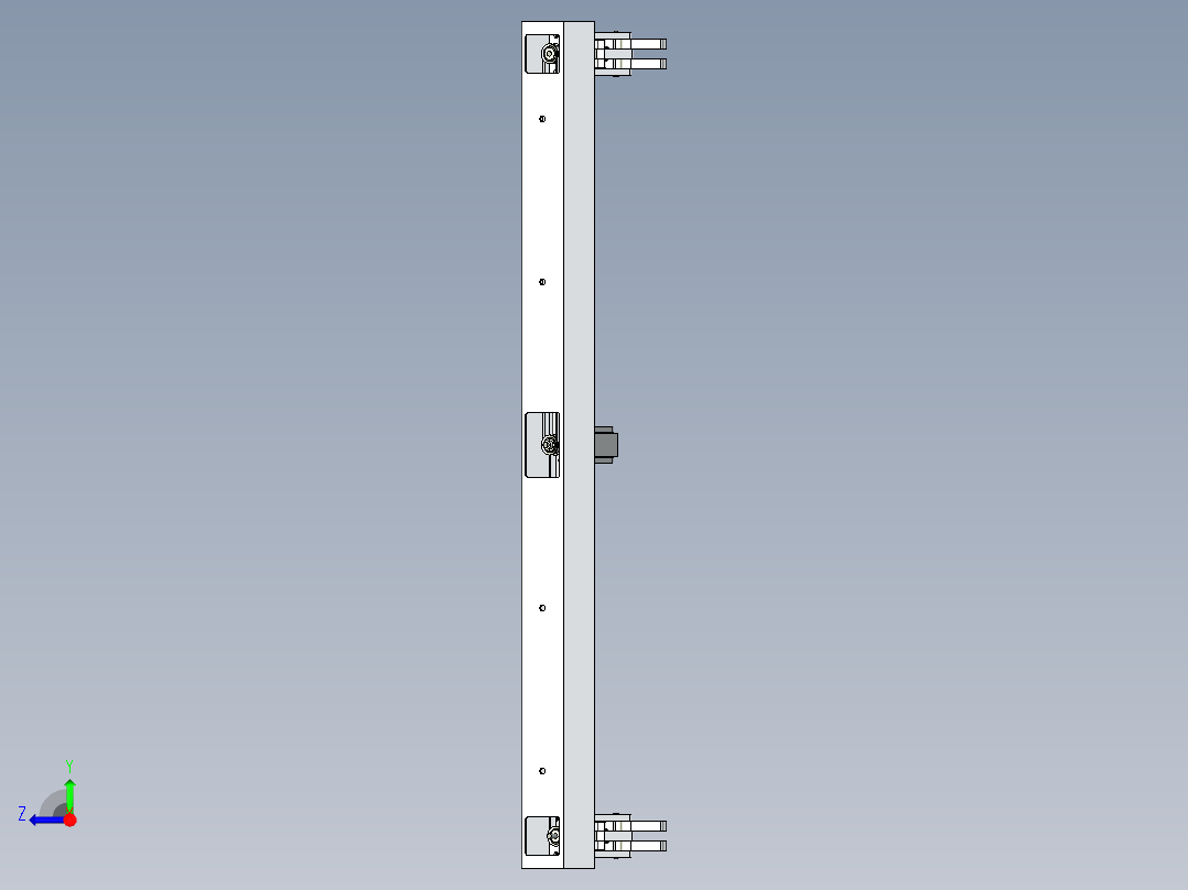 长管机构手右视图