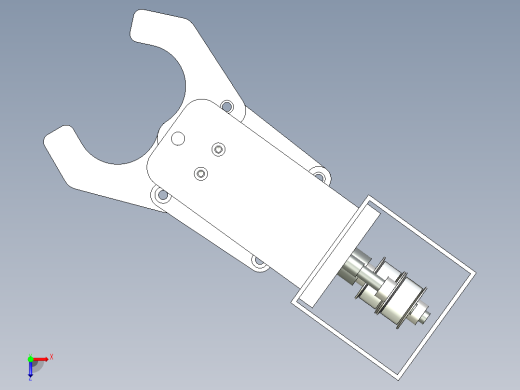 长管机构手俯视缩略图