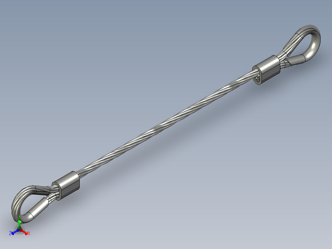 带顶针的钢丝绳