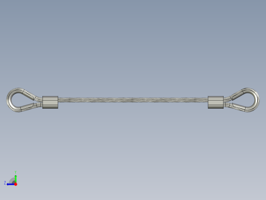 带顶针的钢丝绳右视缩略图