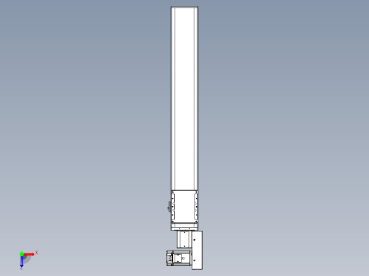 同步带全封闭直线模组TPA-HCB-105D-90-L650-MR-C-P20-N3俯视缩略图