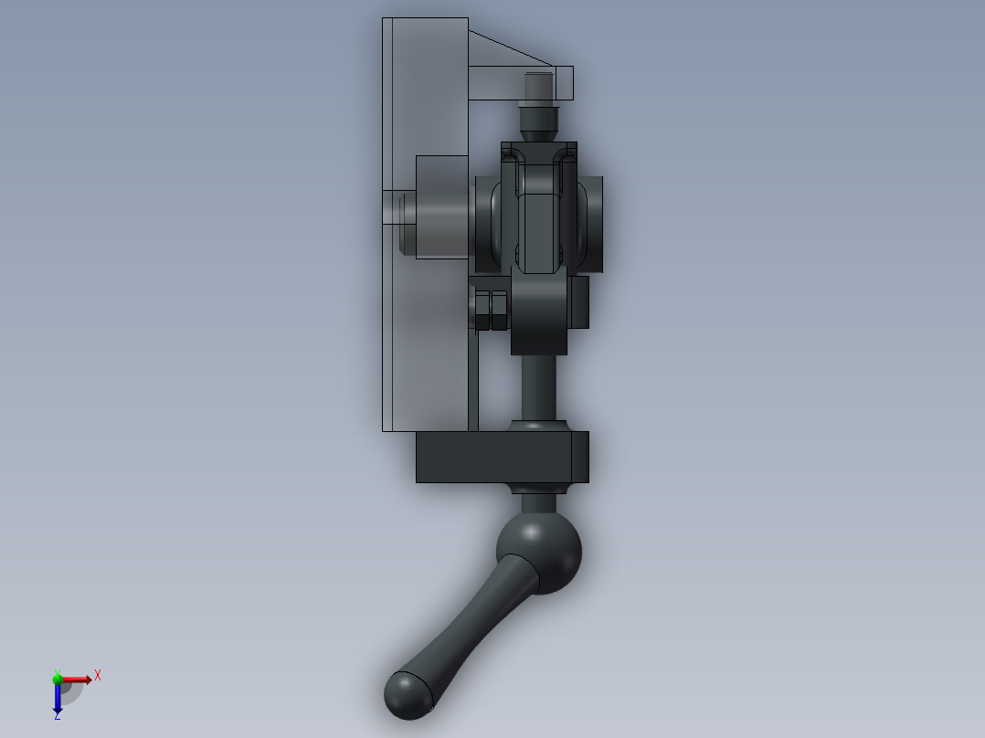 连杆体铣两端面夹具设计俯视图