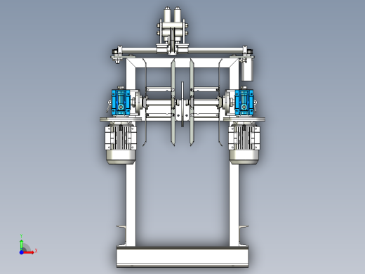 NMRV 50 Wire winder绕线机3D数模图纸 STEP格式前视缩略图
