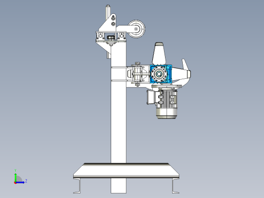 NMRV 50 Wire winder绕线机3D数模图纸 STEP格式左视缩略图