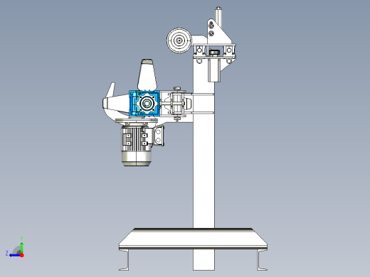NMRV 50 Wire winder绕线机3D数模图纸 STEP格式右视缩略图
