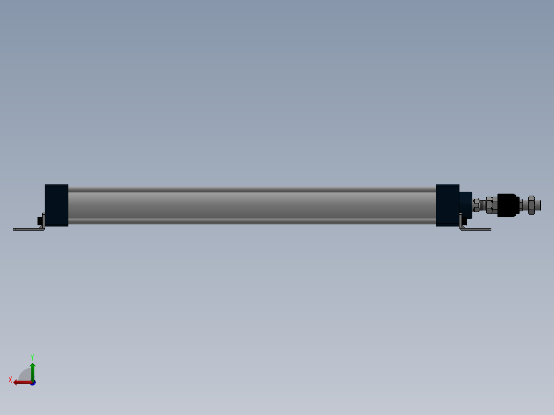气缸SC40x400S后视图