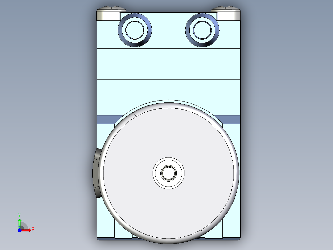 CTS 微型膜片泵 (64)系列图纸前视图