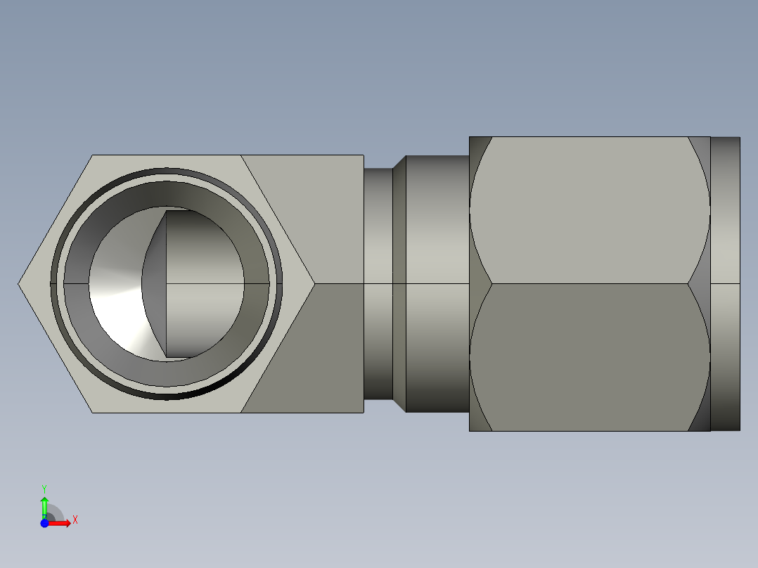 卡套式工业通用硬管接头10_cbu-s前视图