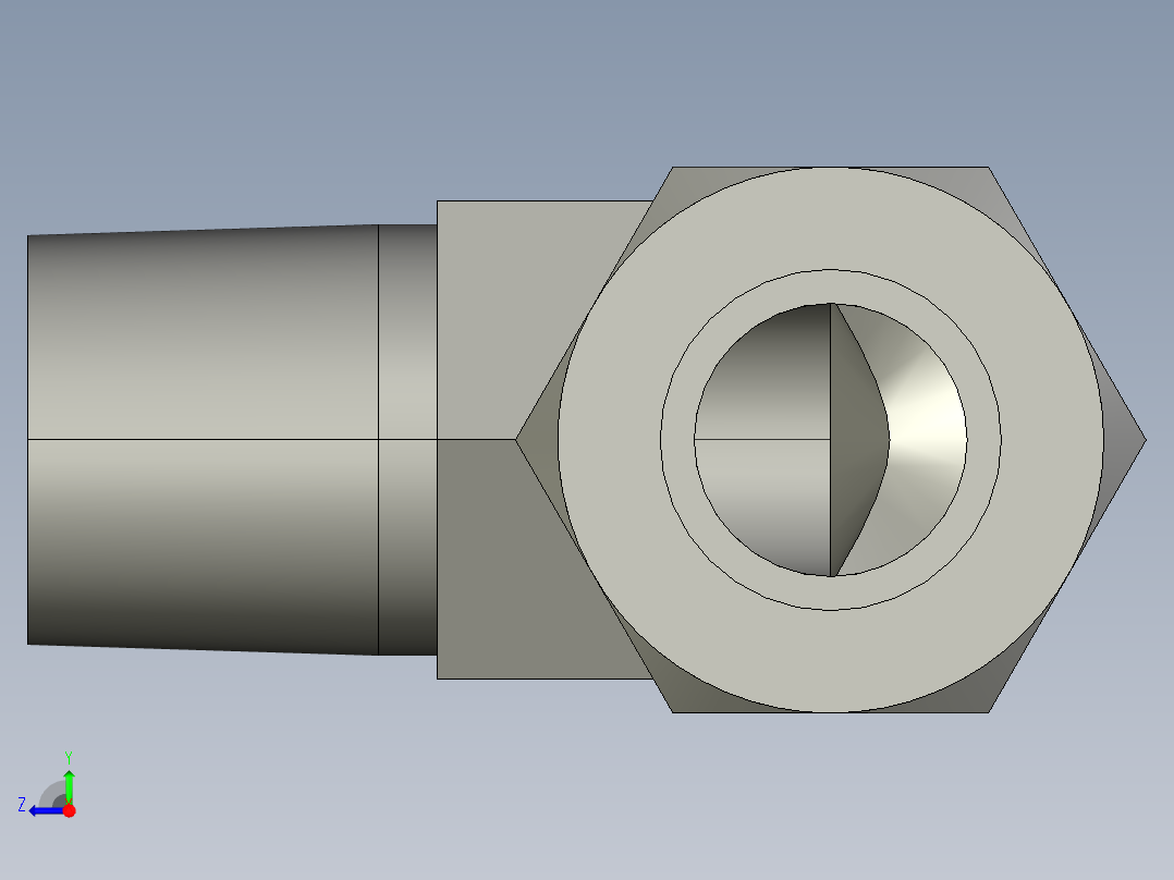 卡套式工业通用硬管接头10_cbu-s右视图