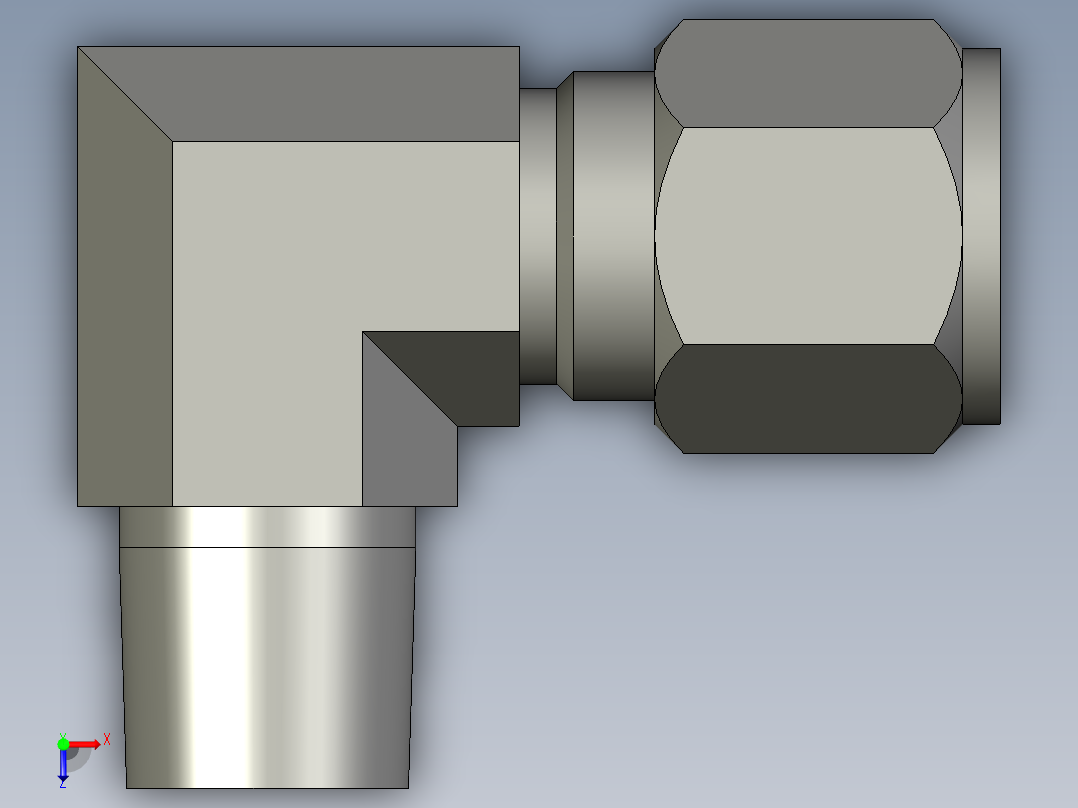 卡套式工业通用硬管接头10_cbu-s俯视图