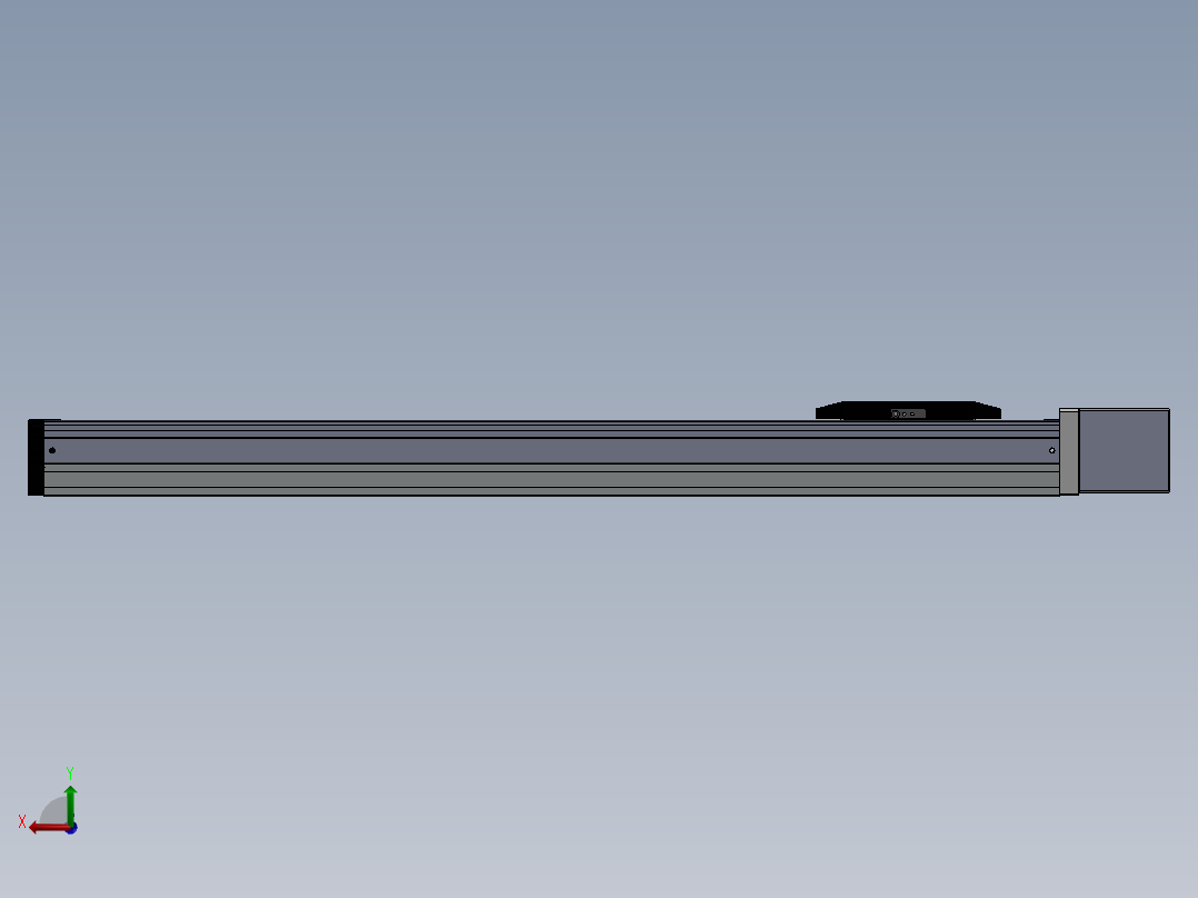 电动滑台模组SDH50直连模组（配台达电机）后视图