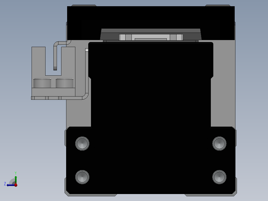 电动滑台模组SDH50直连模组（配台达电机）右视图