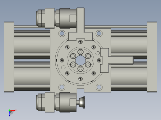 旋转气爪PRY80S-90俯视缩略图