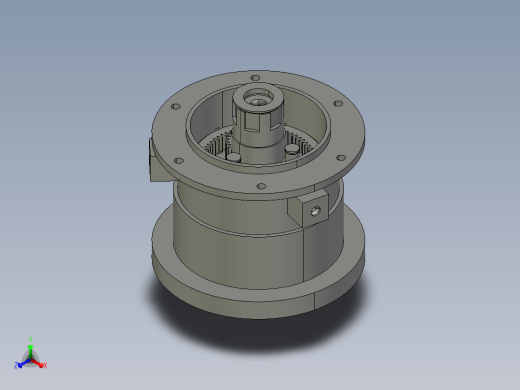 JX605-两级 二级行星齿轮减速器设计三维建模含cad图纸