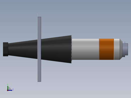 超声波喇叭助推器槽喇叭左视缩略图