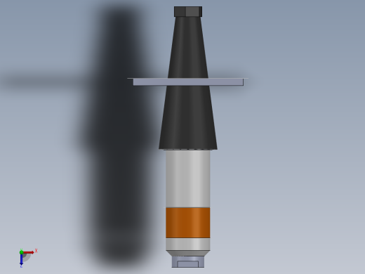 超声波喇叭助推器槽喇叭俯视缩略图