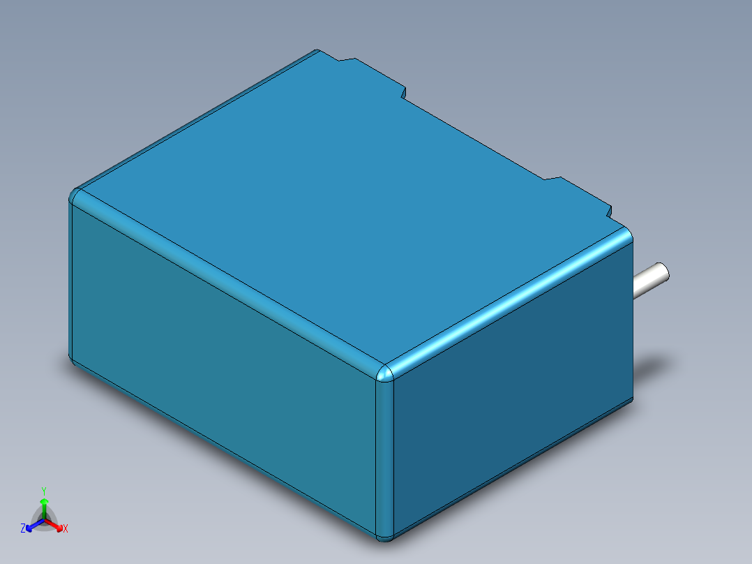 无源元件封装-CAP_BOX_18x8.5x14.5_BL正等轴测图