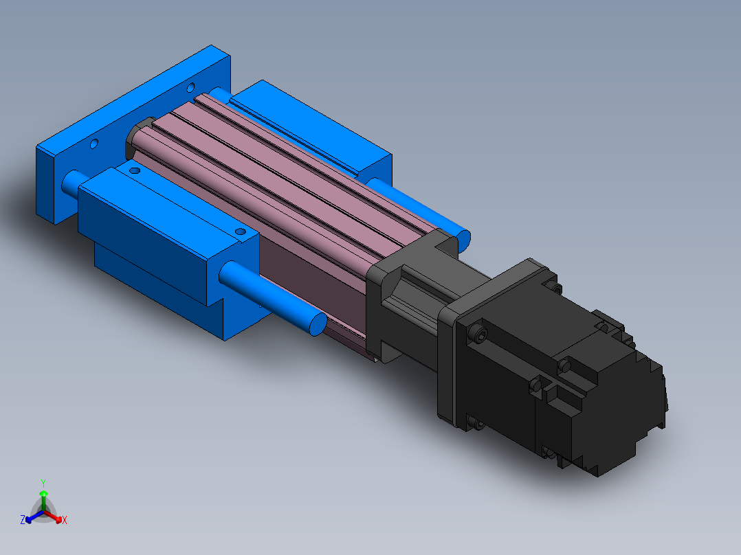电动缸MTC32-D-200W-R主视图