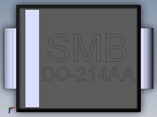 元器件3D封装SMB (DO-214AA)33俯视缩略图
