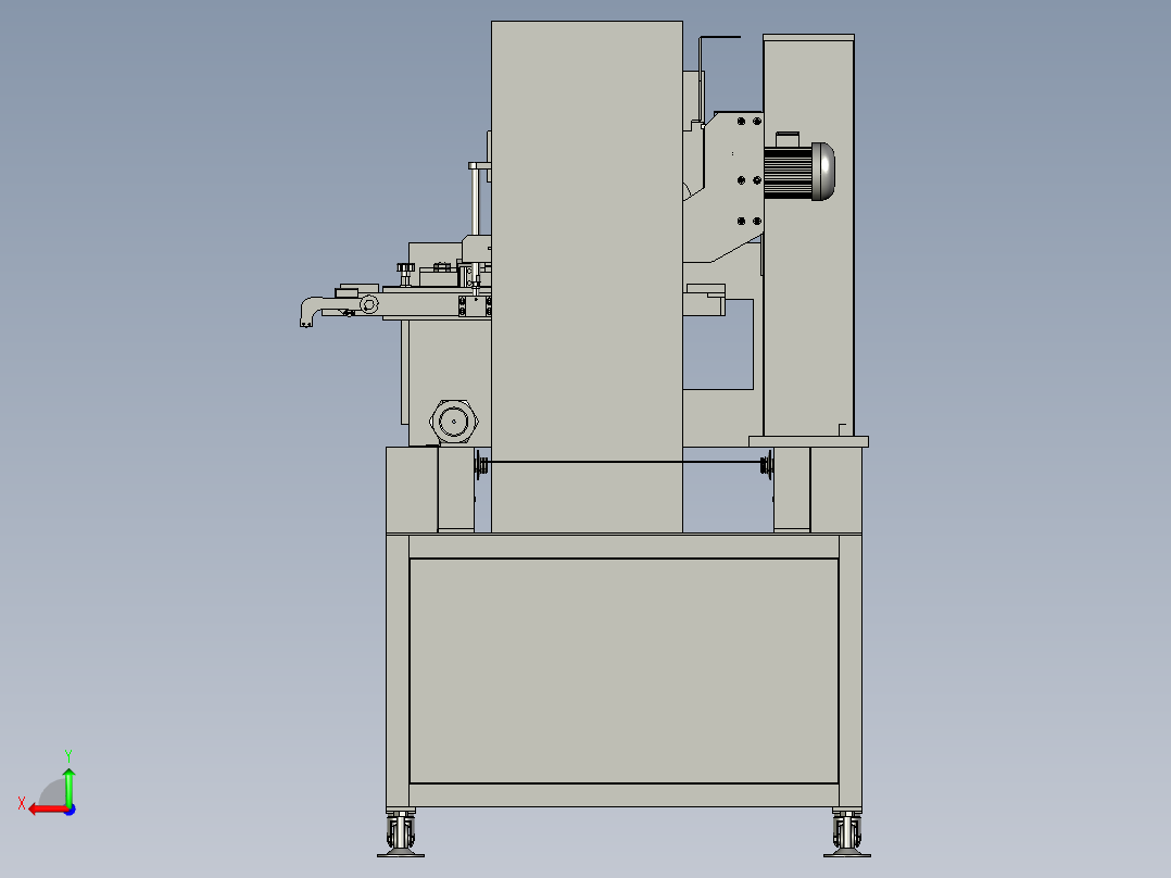 全自动贴标签设备后视图