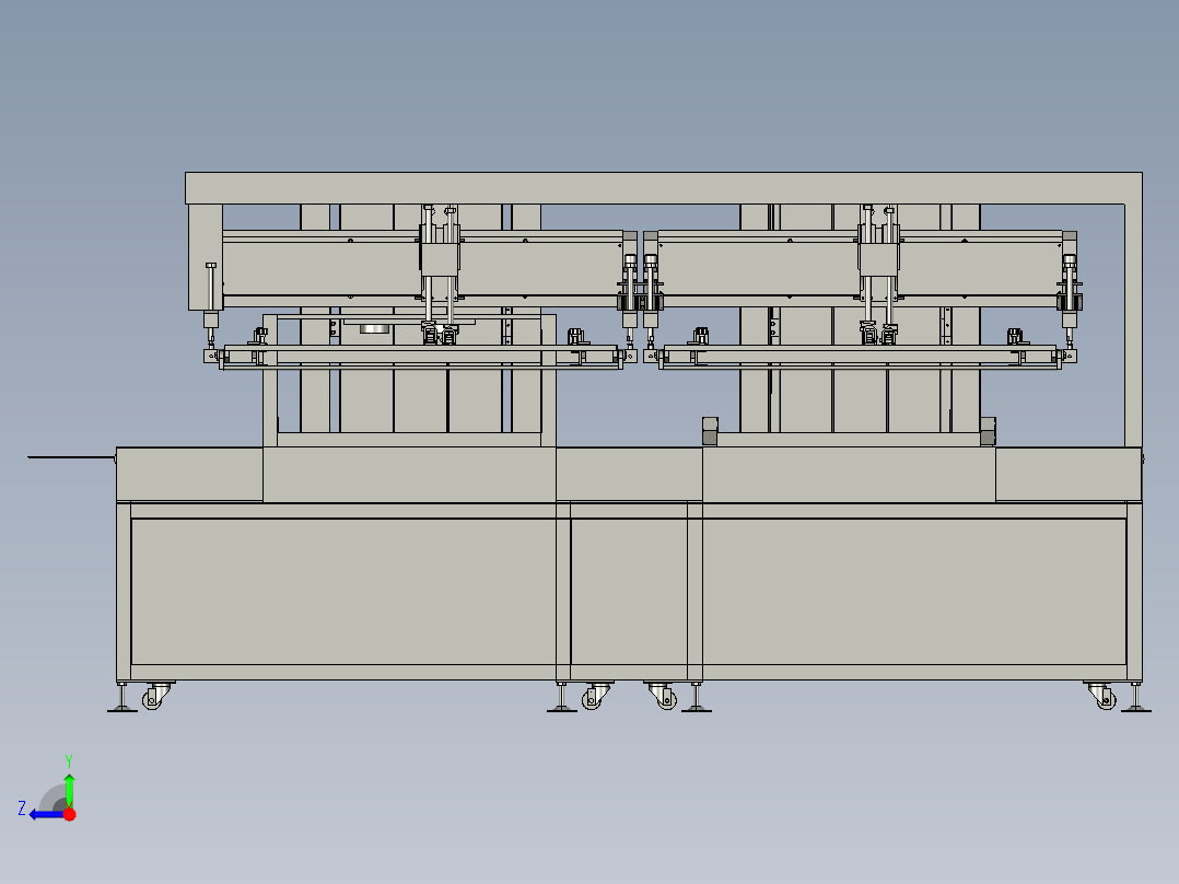 全自动贴标签设备右视图