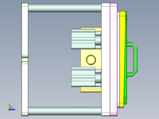 AAPBO-TRIM笔记本CNC工装夹具三维模型-CNC1左视缩略图