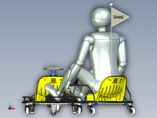 卡丁车 钢管车razor-crazy-cart-duo SE STP前视缩略图