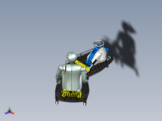 卡丁车 钢管车razor-crazy-cart-duo SE STP正等轴测缩略图