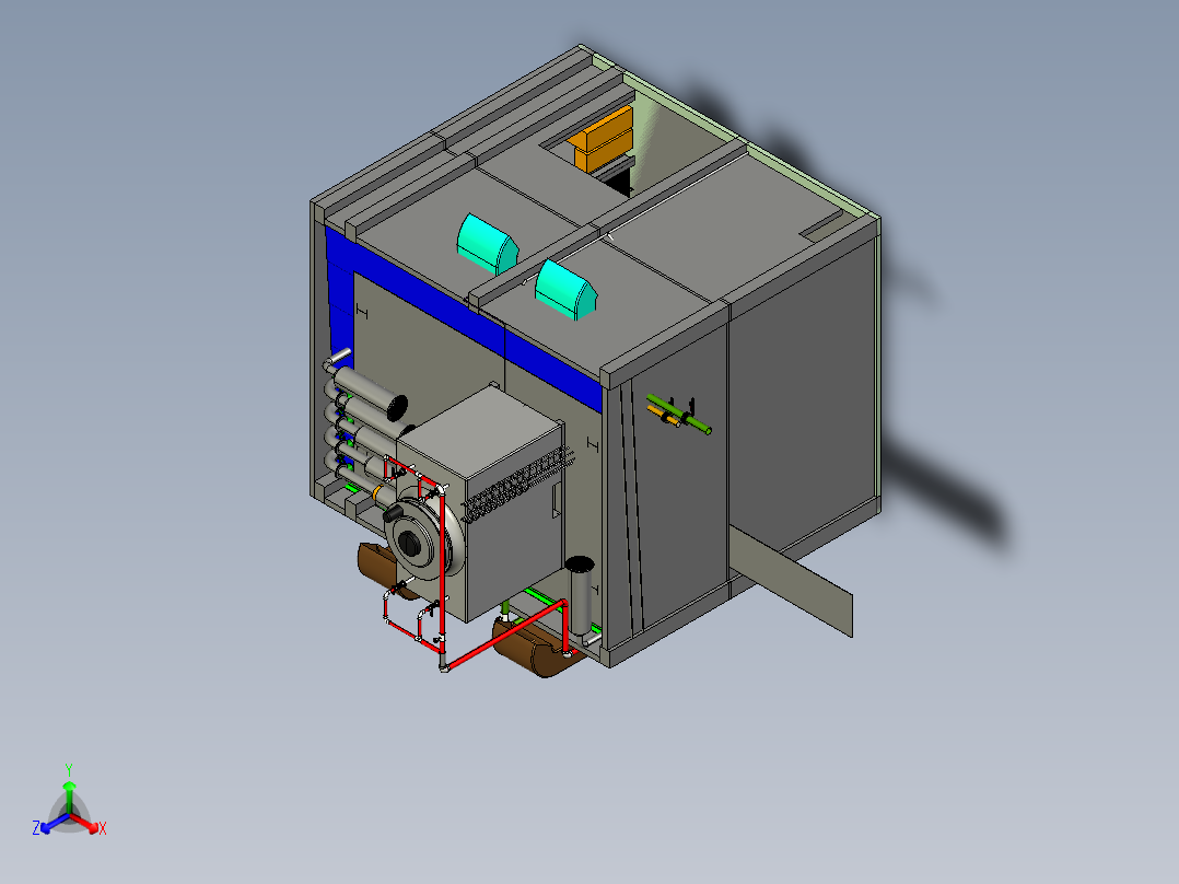 净化室（cero4+cad）后视图