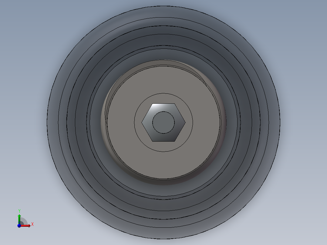 某型弹簧缓冲器1017175前视图