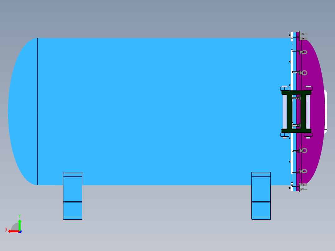 试件退火炉后视图