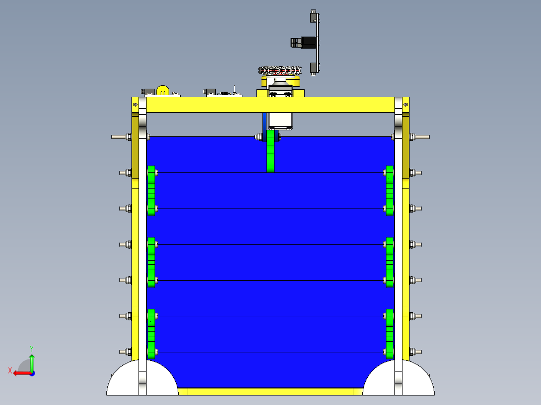 A3003265-横拉式车库门后视图