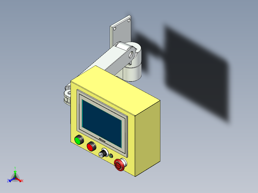 人机操作界面及支架