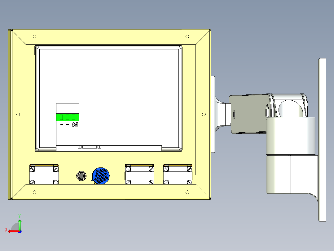人机操作界面及支架后视图