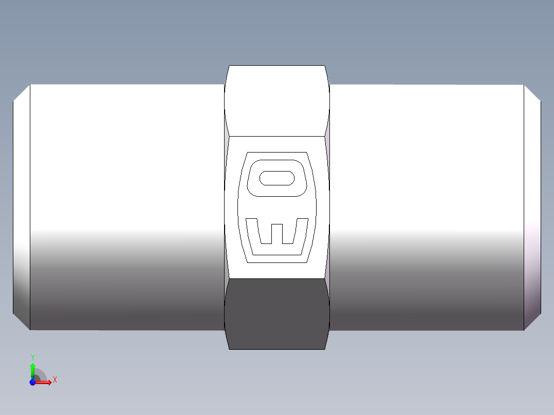 直通接头-G、1D-14前视图