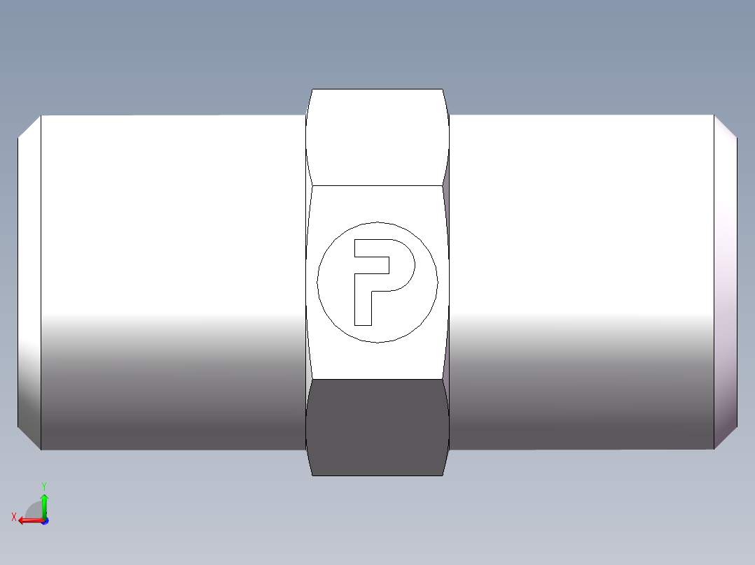 直通接头-G、1D-14后视图