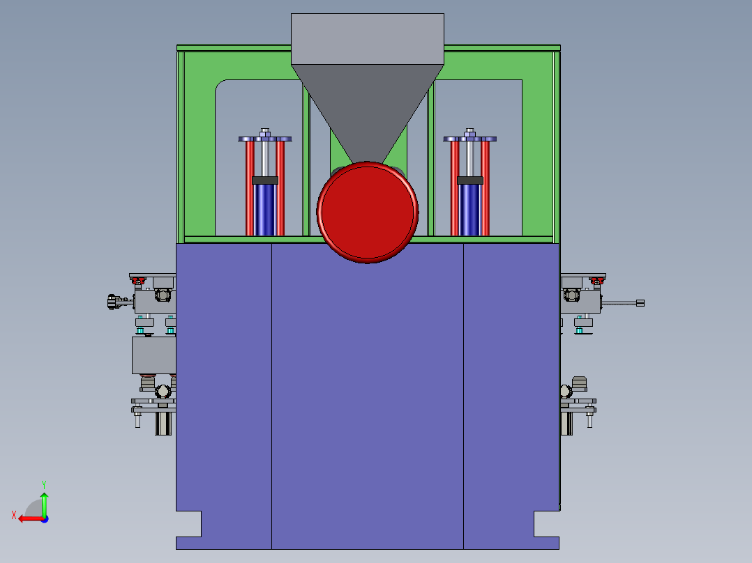 颈部和底部（瓶子塑料）修剪后视图