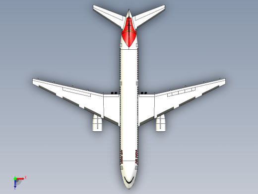 B3003709-波音787-8梦想飞机俯视缩略图