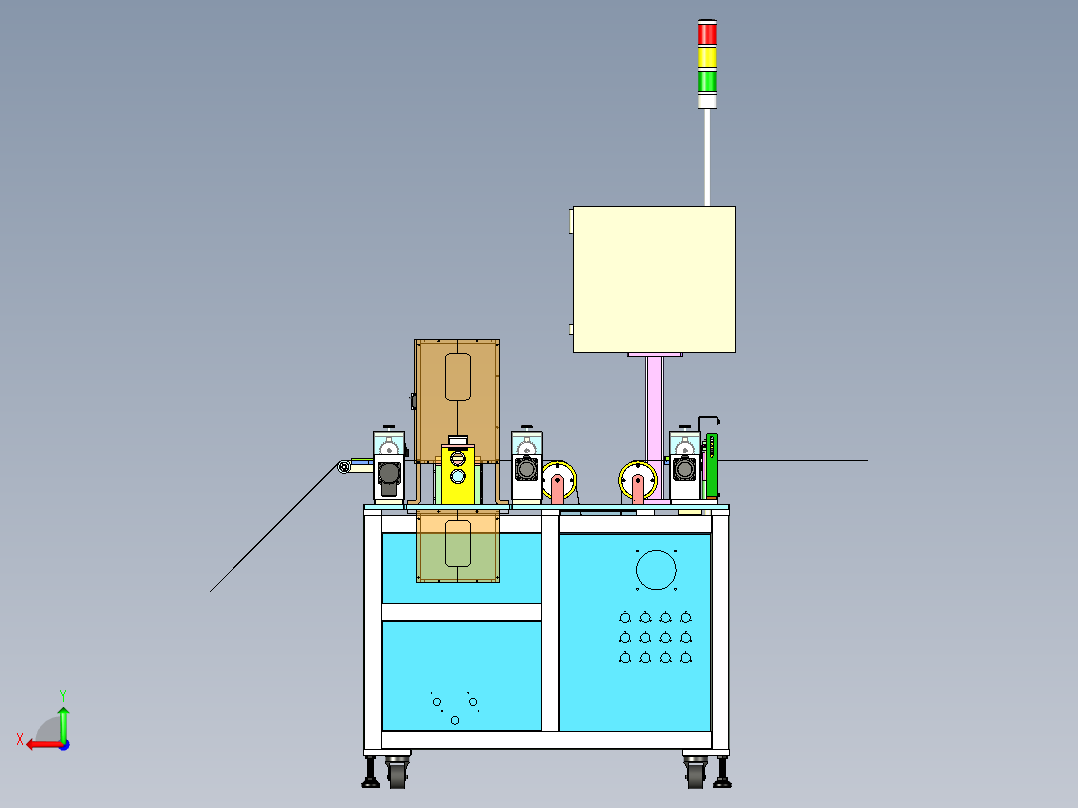 苹果手机FFC及FPC软排线裁切机后视图