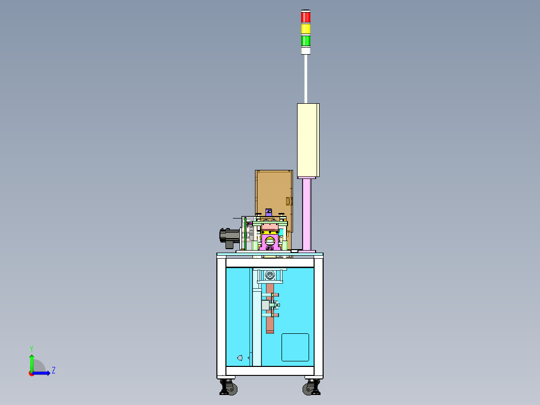 苹果手机FFC及FPC软排线裁切机左视图