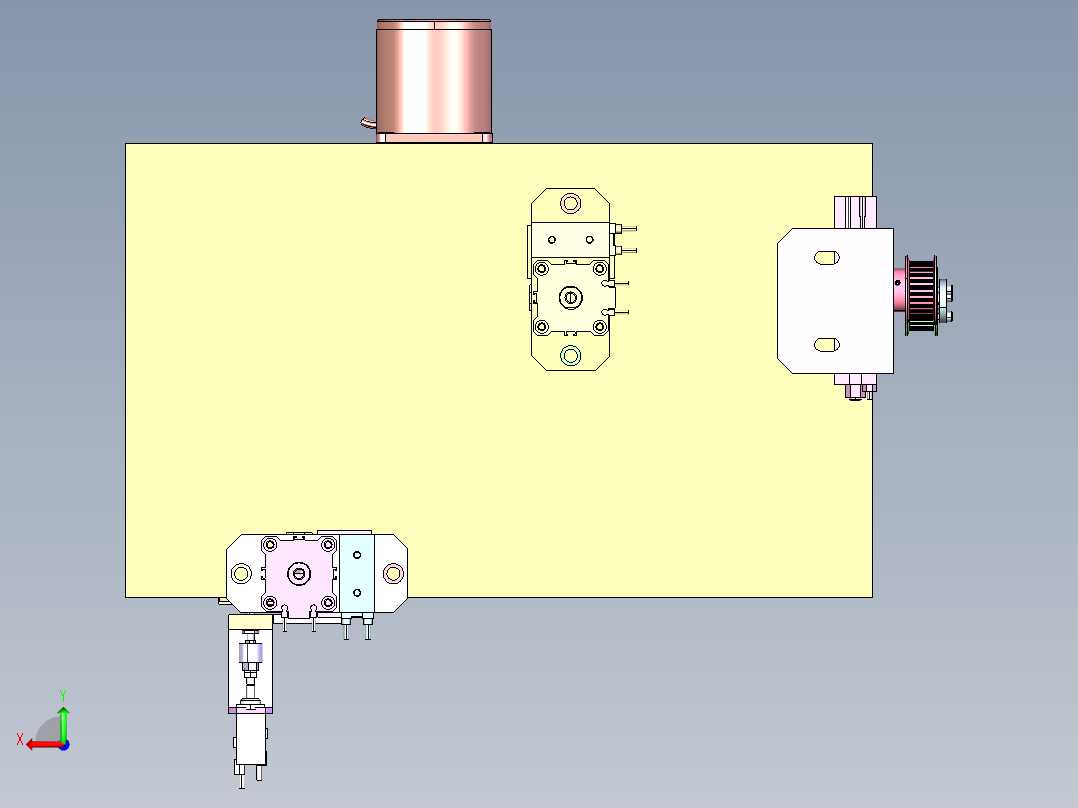 JS-820 文具笔芯自动注墨组装机后视图