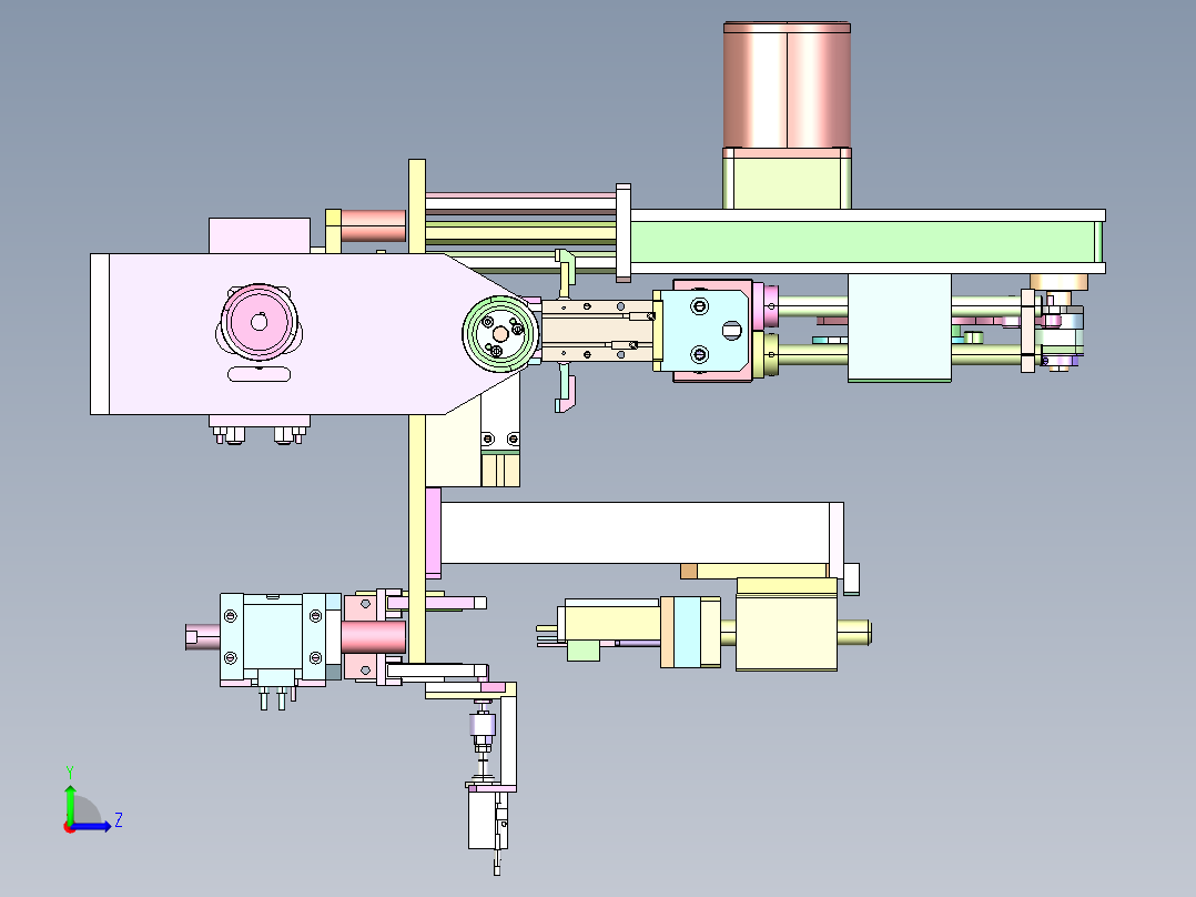 JS-820 文具笔芯自动注墨组装机左视图