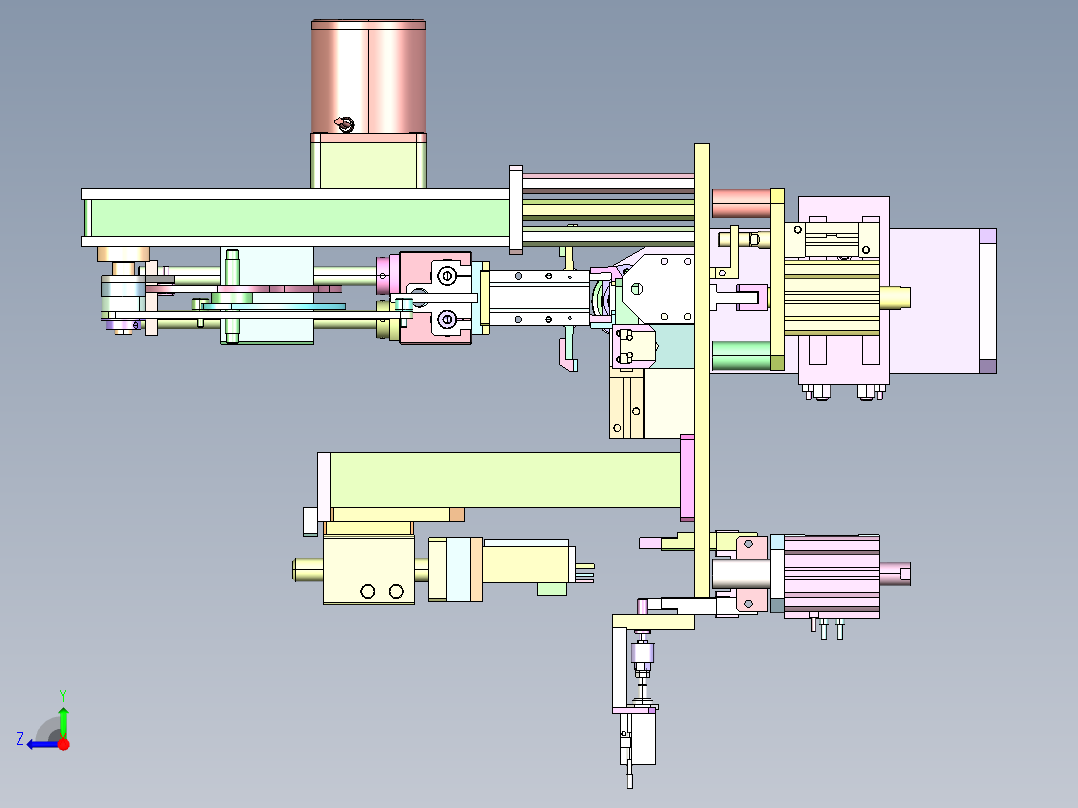 JS-820 文具笔芯自动注墨组装机右视图