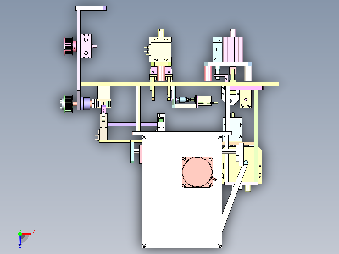 JS-820 文具笔芯自动注墨组装机俯视图