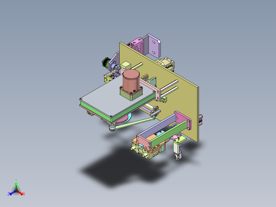 JS-820 文具笔芯自动注墨组装机正等轴测图
