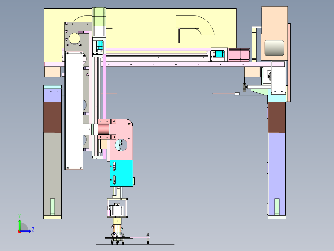 P500 汽车玻璃自动抓取移栽机左视图