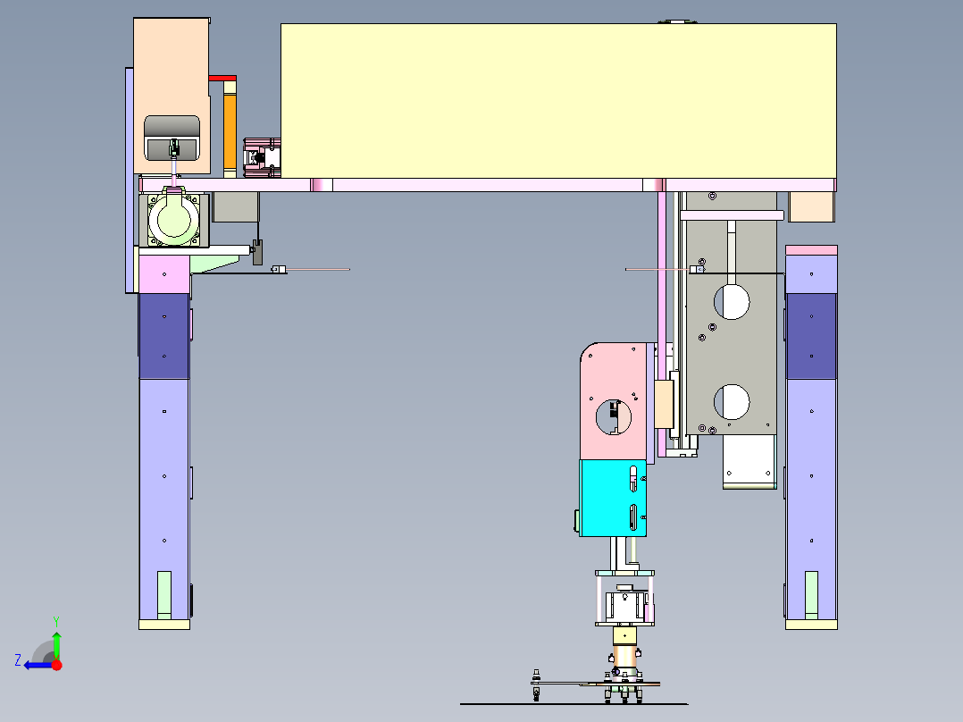 P500 汽车玻璃自动抓取移栽机右视图
