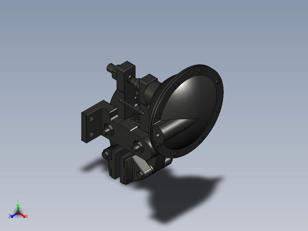 KB5空气驱动制动器_KB5-4主视图