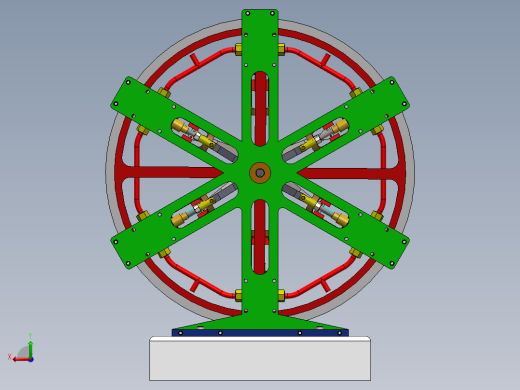 6 缸蒸汽星形发动机6-cylinder-steam-radial-模型格式为 sw后视缩略图
