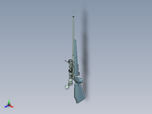 手枪左轮冲锋枪老式狙击步枪设计3D图纸carl-gustaf-3000-1 5 STP